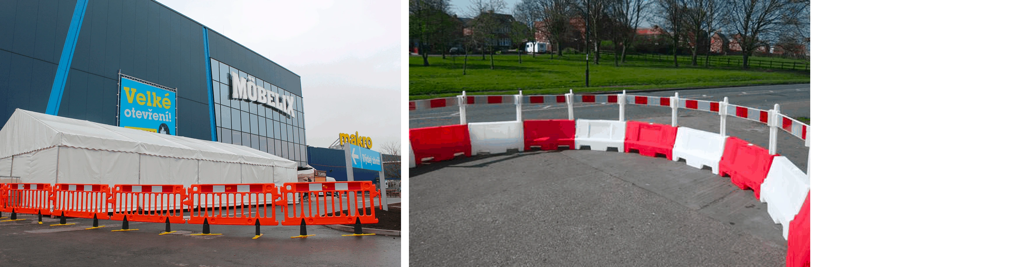 Používanie mobilných zábran