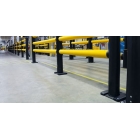 Bezpečnostná zábrana A-SAFE, bezpečnostná pätka Slider Plate pre stlpik pr. 158 mm