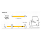 Bezpečnostná zábrana A-SAFE, eFlex Single Traffic Barrier – 9,1 m