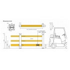 Bezpečnostná zábrana ASAFE, eFlex Single Traffic Barrier Plus – 2,1 m