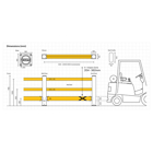 Bezpečnostná zábrana ASAFE, eFlex Single Traffic Barrier Plus – 2,6 m