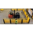 Bezpečnostná zábrana A-SAFE, iFlex Double Traffic Barrier Plus – 9,8 m