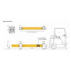 Bezpečnostná zábrana A-SAFE, iFlex Single Traffic Barrier – 1,2 m