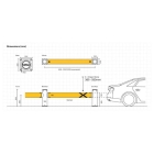 Bezpečnostná zábrana A-SAFE, iFlex Single Traffic Barrier Vysoká – 1,4 m