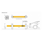 Bezpečnostná zábrana A-SAFE, iFlex Single Traffic Barrier Vysoká – 8,2 m