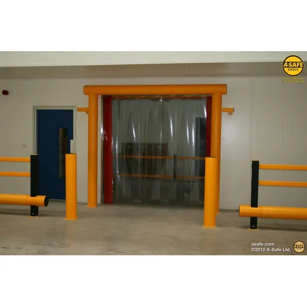 Bezpečnostná zábrana A-SAFE, iFlex stĺp Bollard – žltá, v. 835 mm, pr. 210 mm