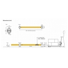 Bezpečnostná zábrana A-SAFE, mFlex Single micro Barrier – 9,7 m