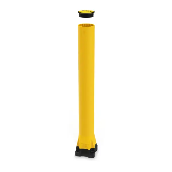 Bezpečnostná zábrana A-SAFE, Monoplex Bollard – žltá, v. 1195 mm, d.190 mm, len interiér