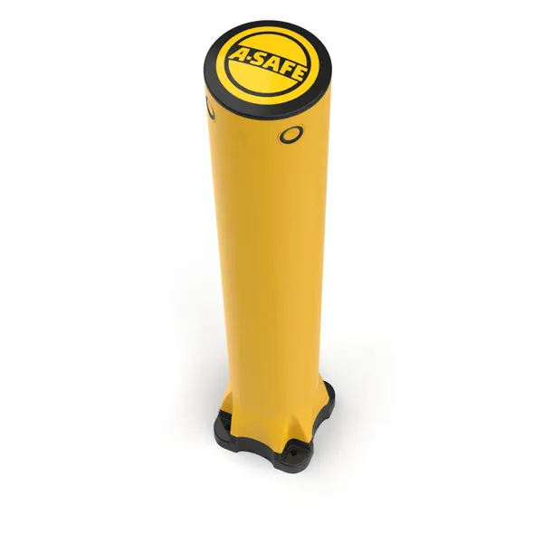Bezpečnostná zábrana A-SAFE, Monoplex Bollard – žltá, v. 1195 mm, d.190 mm, len interiér
