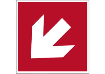 Bezpečnostné požiarne (luminiscenčné) značenie – diagonálny indikátor smeru
