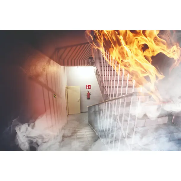 Bezpečnostné požiarne značenie, diagonálna indikátor smeru – fólia, 100×100 mm