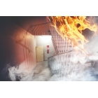 Bezpečnostné požiarne značenie, požiarny alarm – luminiscenčný plast, 100×100 mm