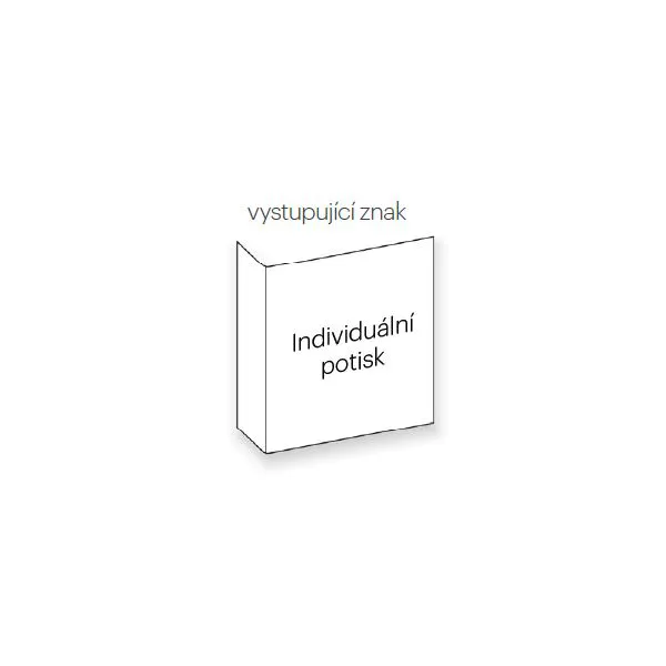 Bezpečnostné požiarne značenie, prostriedky a zariadenie pre hasenie požiaru – vystupujúci znak, 150×150 mm