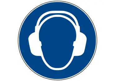 Bezpečnostné príkazové značenie – Použite ochranu uší