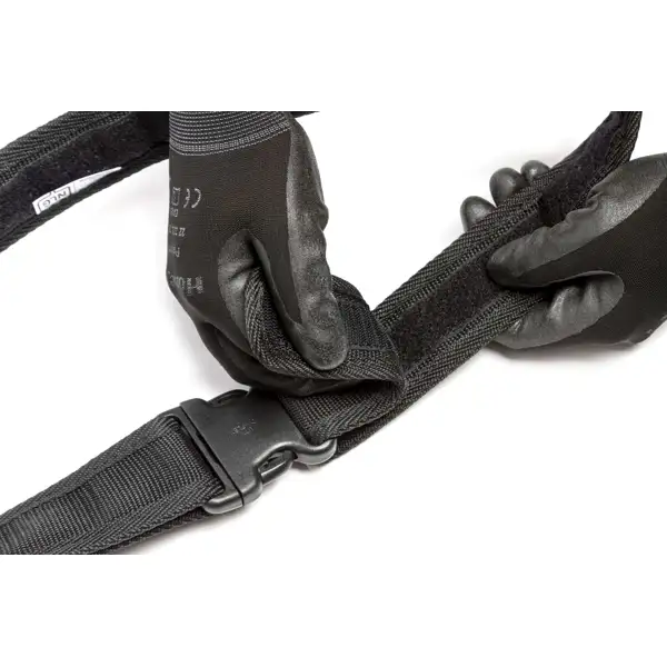 Bezpečnostný opasok NLG na náradie s nosnosťou 30 kg – nylon, čierna, dĺžka 750 mm