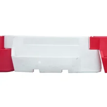 Cestné plastové zvodidlo Nova Baufence – MDPE, biela, 800×520×2000 mm