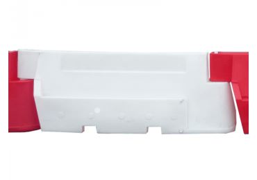 Cestné plastové zvodidlo Nova Baufence – MDPE, biela, 800×520×2000 mm