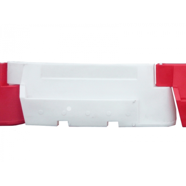 Cestné plastové zvodidlo Nova Baufence – MDPE, biela, 800×520×2000 mm