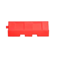 Cestné plastové zvodidlo Standard Heavy – PE, červená, 550×650×2000 mm