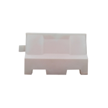 Cestné plastové zvodidlo Standard – PE, biela, 555×400×1000 mm