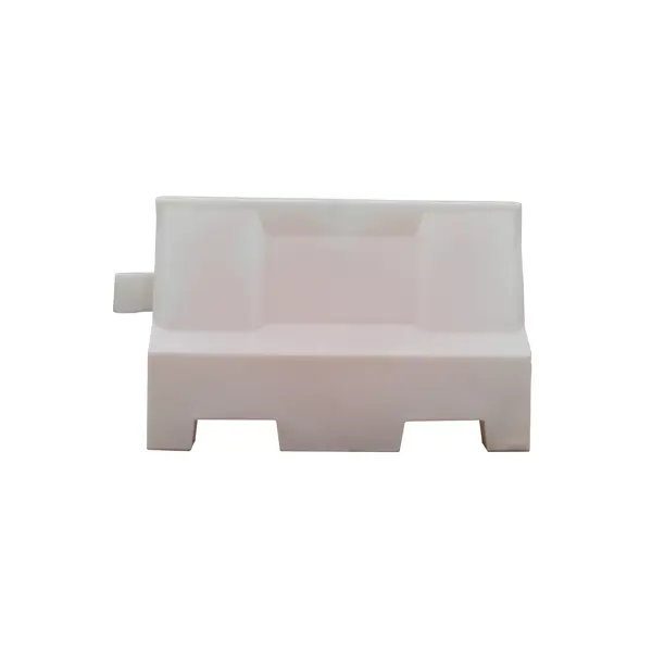 Cestné plastové zvodidlo Standard – PE, biela, 555×400×1000 mm