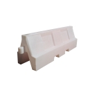 Cestné plastové zvodidlo Standard – PE, biela, 555×400×1500 mm