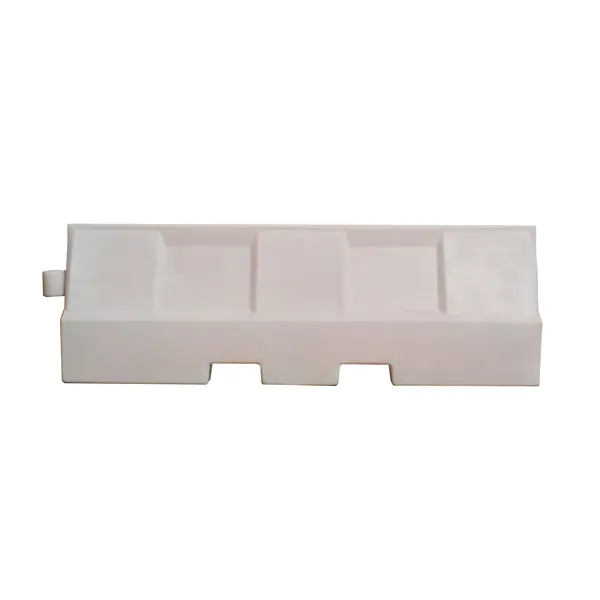 Cestné plastové zvodidlo Standard – PE, biela, 555×400×1500 mm