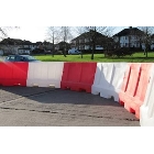 Cestné plastové zvodidlo Standard – PE, biela, 800×400×1200 mm