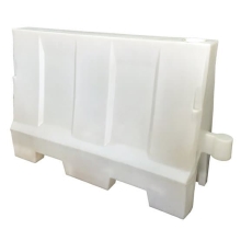 Cestné plastové zvodidlo Standard – PE, biela, 800×400×1200 mm