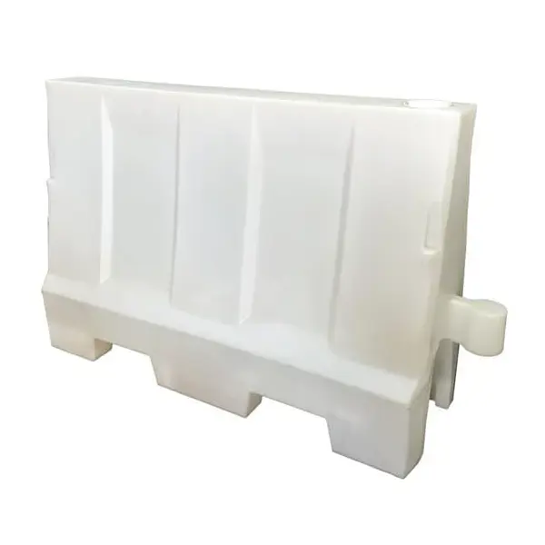 Cestné plastové zvodidlo Standard – PE, biela, 800×400×1200 mm