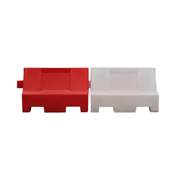 Cestné plastové zvodidlo Standard – PE, červená, 555×400×1000 mm
