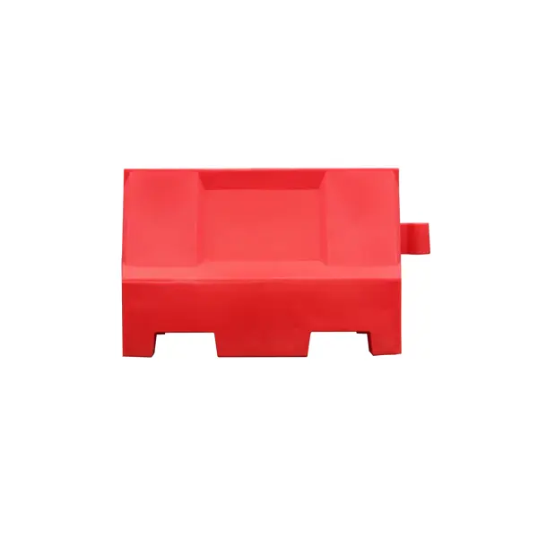 Cestné plastové zvodidlo Standard – PE, červená, 555×400×1000 mm