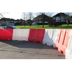 Cestné plastové zvodidlo Standard – PE, červená, 800×400×1200 mm