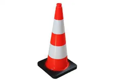 Cestný dopravný kužeľ – PVC, v. 750 mm, 2× reflexný pruh triedy 2, oranžová