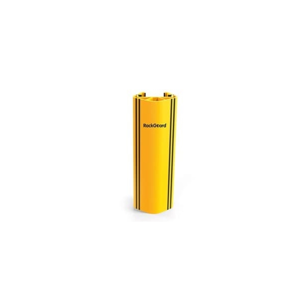 Chránič regálových stojanov iFlex RackGuard, malý s gumovou zarážkou – žltá, v. 600mm