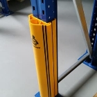 Chránič regálových stojanov iFlex RackGuard, malý s gumovou zarážkou – žltá, v. 600mm