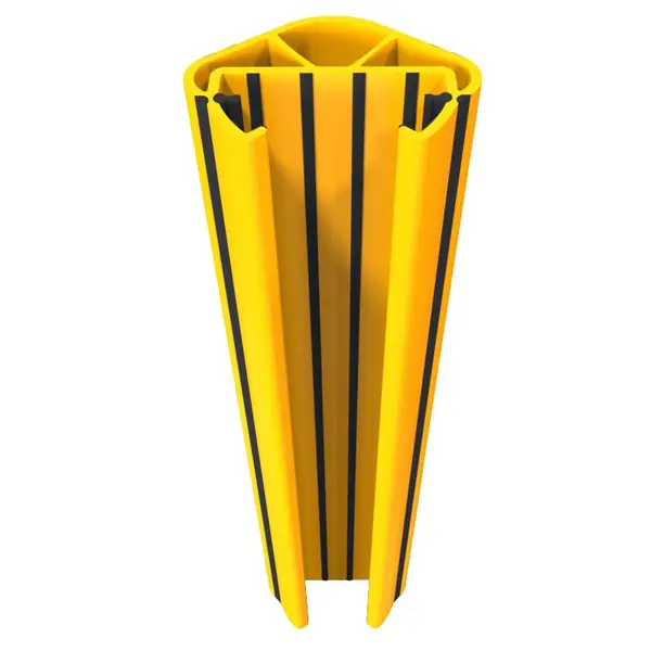 Chránič regálových stojin iFlex RackGuard, největší bez gumové zarážky – žlutá, v. 600 mm
