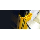 Chránič regálových stojin iFlex RackGuard, velký s gumovou zarážkou – žlutá, v. 400 mm