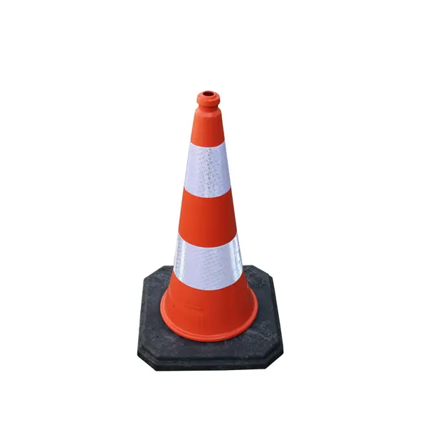Dopravný kužeľ Highway – v. 750 mm, 2× reflexný pruh triedy 2