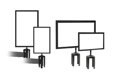 Držiak pre značenie na stĺpik zn. Tensabarrier - formát A4