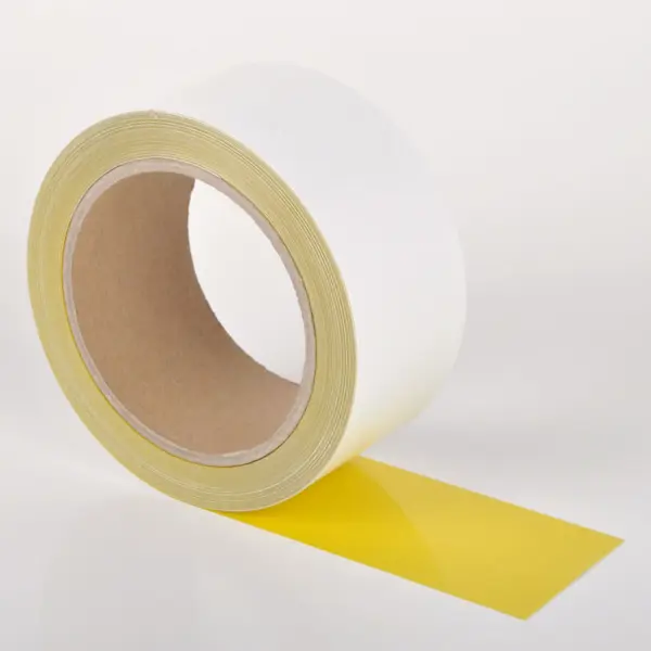 Extra tenká podlahová páska odolná proti znečisteniu WT-5229, odnímateľná – polyester, žltá, 50 mm × 15 m