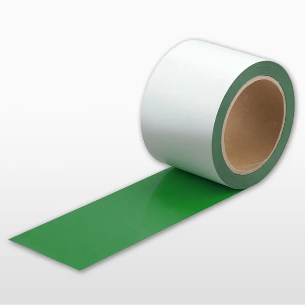 Extra tenká podlahová páska WT-5429 s protišmykovým povrchom, odnímateľná – plastová fólia, zelená, 100 mm × 10 m
