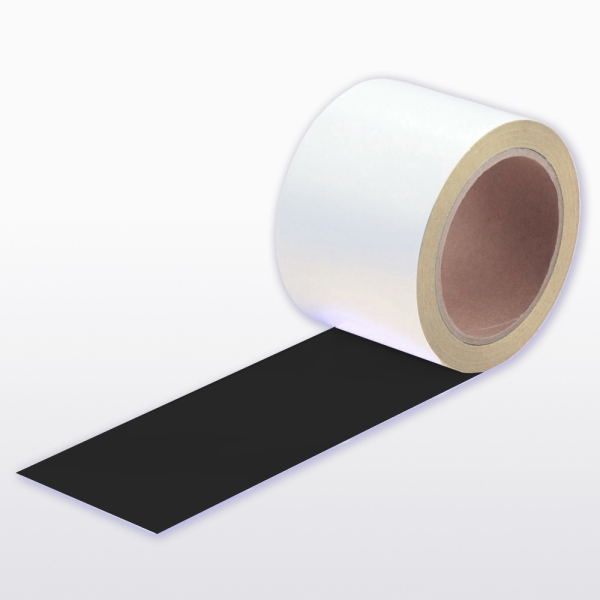 Extra tenká podlahová páska WT-5429 s protišmykovým povrchom, permanentná – plastová fólia, čierna, 100 mm × 10 m