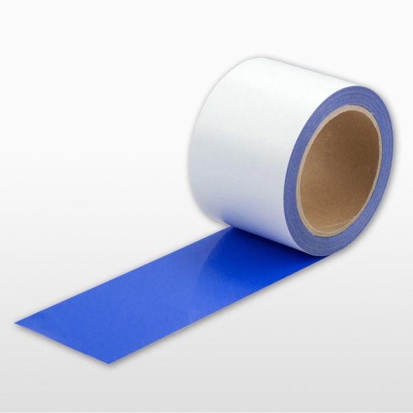 Extra tenká podlahová páska WT-5429 s protišmykovým povrchom, permanentná – plastová fólia, modrá, 75 mm × 10 m