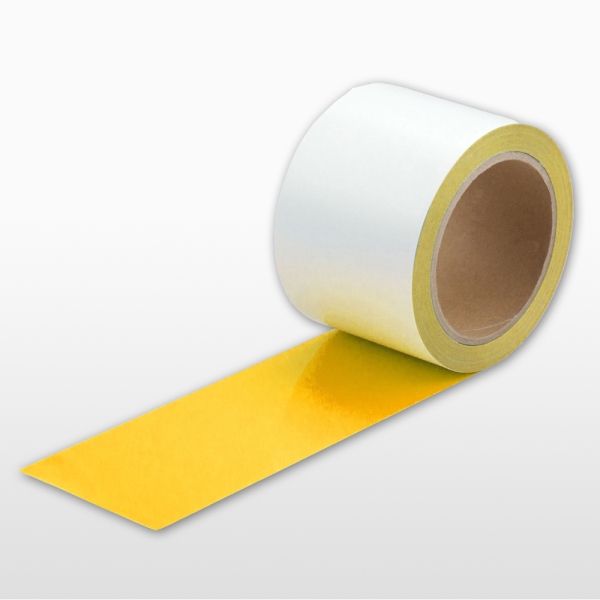 Extra tenká podlahová páska WT-5429 s protišmykovým povrchom, permanentná – plastová fólia, žltá, 100 mm × 10 m