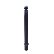 Flexibilný stĺpik k zabetónovaniu, výška 1130 (930) mm, pr.100 mm, guľatá hlavica – čierna