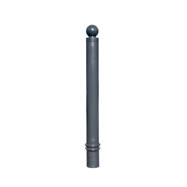 Flexibilný stĺpik k zabetónovaniu, výška 1130 (930) mm, pr. 100 mm, guľatá hlavica – sivá