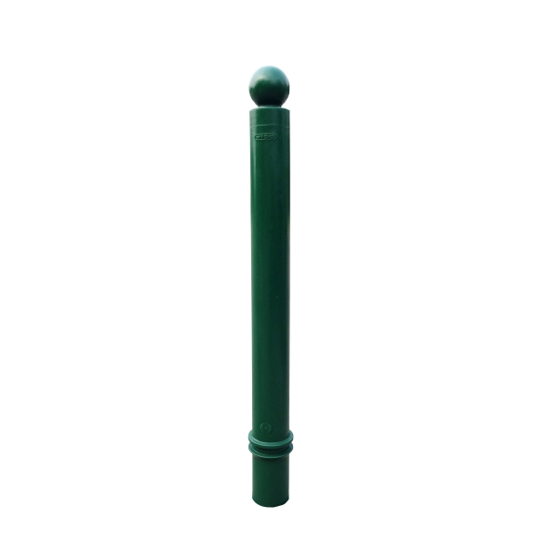 Flexibilný stĺpik k zabetónovaniu, výška 1130 (930) mm, pr.100 mm, guľatá hlavica – zelená