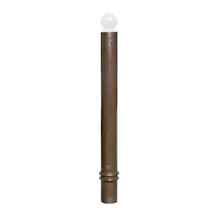 Flexibilný stĺpik k zabetónovaniu, výška 1560 (1310) mm, pr. 100 mm, guľatá hlavica – hnedá