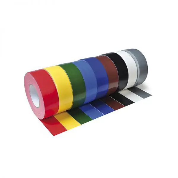 Hladká textílna páska WT-5561 – textil potiahnutý PE, biela, 100 mm × 50 m